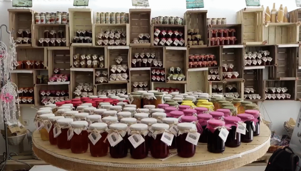 alexandras handmade products saranda kiosk with artisanal gifts and local souvenirs